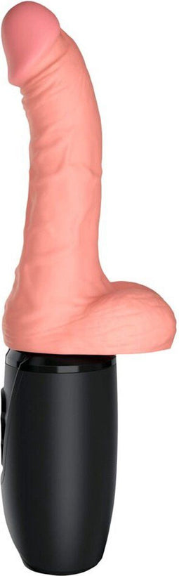 King Cock Plus Stotende En Verwarmende Vibrator