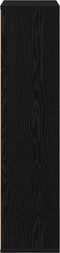 vidaXL - Boekenkast - Zwart - Eiken - 50x25x105 - cm - Bewerkt - Hout