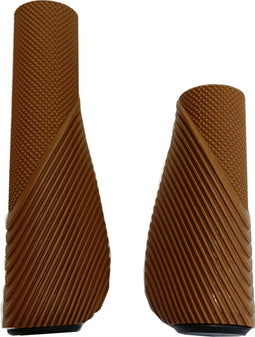 Falkx Fietshandvatten bruin - Comfortabele grip - Duurzaam materiaal - 92/135 mm