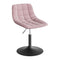 Woltu BH300rs-1 - Make-upkruk - Verstelbare Hoogte 38-49,5 cm 360° Draaibaar - Roze fluweel
