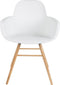 Zuiver Albert Kuip Eetkamerstoelen met armleuning Wit - Set van 2