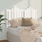 vidaXL - Hoofdbord - 126x4x110 - cm - massief - grenenhout - wit