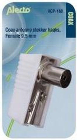 Alecto - Alecto ACP-160 Coax Plug Haaks Female - 30 Dagen Niet Goed Geld Terug