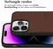 Accezz iPhone 14 Pro Max - Premium Leather Card Slot Backcover - Echt Nappa leer - Bruin