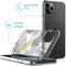 iMoshion Design voor de iPhone 11 Pro hoesje - Bladeren - Zwart / Goud