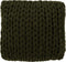 J-Line kussen Gebreid Acryl - polyester - groen