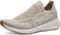 Tamaris Core Dames Sneakers - Lage Sneakers - Veterloos - Ivoor Metaal
