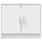 vidaXL - Wastafelkast - 63x29x55 - cm - bewerkt - hout - wit