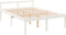 vidaXL - Seniorenbed - massief - grenenhout - wit - 120x190 - cm