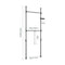 SoBuy FRG109-II-SCH - Telescopische kapstok - Verstelbaar 75–126 x 200–295 cm - Zwart