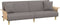 vidaXL - Slaapbank - met - armleuningen - stof - taupe