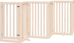 vidaXL - Hondenhek - inklapbaar - 6 - panelen - 300 - cm - populierenhout