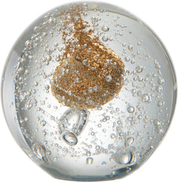 J-Line presse-papier Bubbel - glas - goud - small