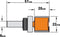 CMT - Kantenfrees Ø22x20/57mm - Met lager Z=2 S=Ø8