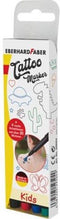 Eberhard Faber tattoo stiften - Kids - 4 stuks - rood, groen, blauw, zwart - EF-559504