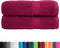vidaXL - Handdoeken - SOLUND - 2 - st - 600 - g/m² - 50x100 - cm - bordeauxrood