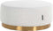 Richmond Poef Emmy 70Ø White Bouclé