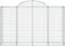 vidaXL - Schanskorven - 11 - st - gewelfd - 200x50x120/140 - cm - ijzer