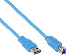 Cablexpert USB 3.0 - USB-A naar USB-B kabel - 1,8 meter - tot 0,9A - blauw