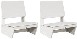 vidaXL - Tuinstoelen - 2 - st - 60x64x70,5 - cm - massief - grenenhout - wit