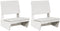 vidaXL - Tuinstoelen - 2 - st - 60x64x70,5 - cm - massief - grenenhout - wit