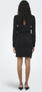 Onlrich l/s glitter dress JRS - Jurk - Lange mouwen - O-hals - Zwart/zwart metallic - M