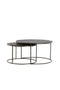 Light&living Salontafel S/2 Ø61x37+Ø76x41 cm TALCA donker bruin