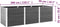 vidaXL - Plantenbak - verhoogd - 300x50x91 - cm - HKC - grijs