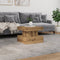 vidaXL - Salontafel - met - LED-verlichting - 50x50x40cm - artisanaal - eikenkleur