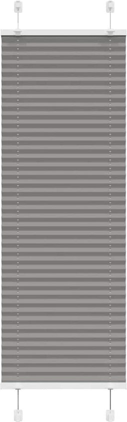 vidaXL - Plissé - rolgordijn - 40x150 - cm - stofbreedte - 39,4 - cm - antraciet