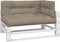 vidaXL - Palletkussens - 3 - st - stof - taupe