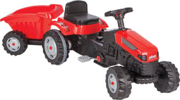 AMIGO Pilsan Active Traptractor Met Aanhanger - Rood/Zwart