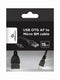 Gembird OTG USB Adapter Kabel - USB Mini-B naar USB A - 15 cm - Zwart