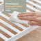 O'DADDY® Schoenenrek - Schoenenbank - 3-laags - Bamboe - Wit - 70,1 x 28,7 x 45,3 cm