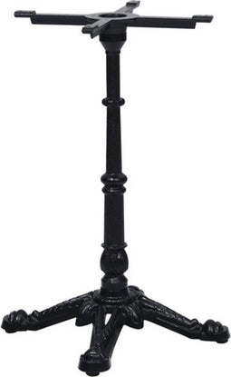vidaXL Bistrotafelpoot 52x52x72 cm gietijzer zwart