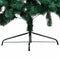 vidaXL - Kunstkerstboom - met - verlichting - en - kerstballen - half - 120 - cm - groen