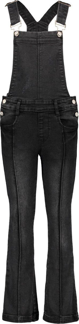 B.Nosy Meisjes Jeans - Denim Tuinpak - Flared Opening - Maat 152