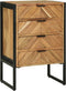 vidaXL - Highboard - 50x35x75 - cm - Massief - Acaciahout