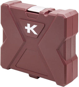 Kraftwerk dopsleutelset - 35 delig - 1/4" omkeerbare ratel met 72 tanden - Rood