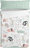 Gewatteerd beddengoed met ritssluiting HappyFriday Moshi Moshi Best Buddies Multicolour 105 x 200 cm
