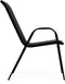 Tuinstoelen - zwart - 90.5 x 72 x 55 cm - weerbestendig