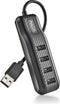 NGS PORT 2.0 - USB Hub - 4x USB 2.0 - Zwart
