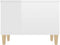 vidaXL - Salontafel - 60x44,5x45 - cm - bewerkt - hout - hoogglans - wit