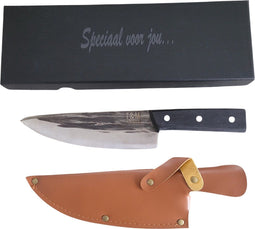T&M Knives Torgnys - Koksmes 30cm - Handgemaakt Roestvrijstaal Inclusief Cadeaubox en Beschermhoes