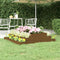 vidaXL - Plantenbak - 110x110x27 - cm - massief - grenenhout - honingbruin