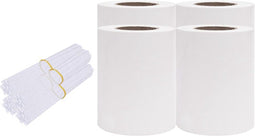vidaXL - Tuinschermen - 4 - st - 35x0,19 - m - PVC - wit