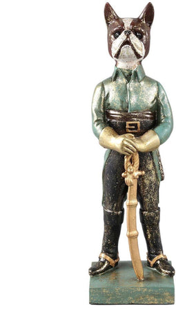 PTMD Arne Green Poly Dog Statue