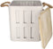 JENS Living opbergbox Daan - Metalen opbergbox poef - 70kg belastbaar - 30 x 30 x 34,5 cm - Grijs