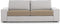 Bankbedekking Eysa JAZ Beige 85 x 15 x 60 cm