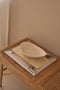 MOOISA - Marmer - dienblad rechthoek M - beige marmer - 15x30cm - rond marmer dienblad - vierkant marmer dienblad - decoratie schaal - tapasplank - serveerplank